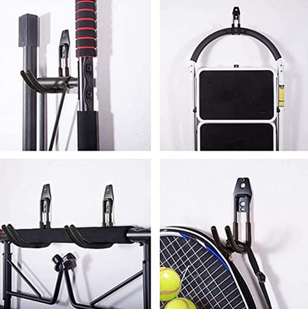 Zoele Wall Mount Baby Stroller Hanger - Baby Stroller Rack Holder, Garage Power Tool Hanger Wall Hook, Steel Garage Tool Storage Organizer Utility Hooks (Black)