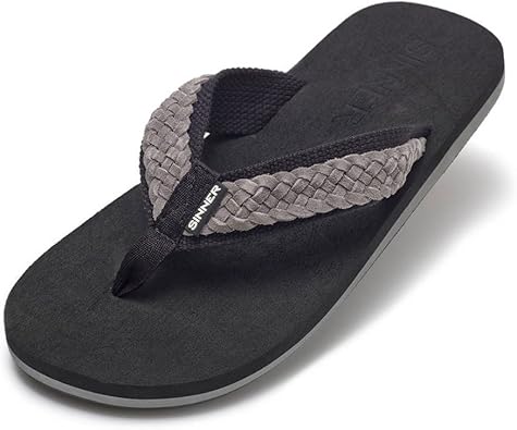 mens material flip flops