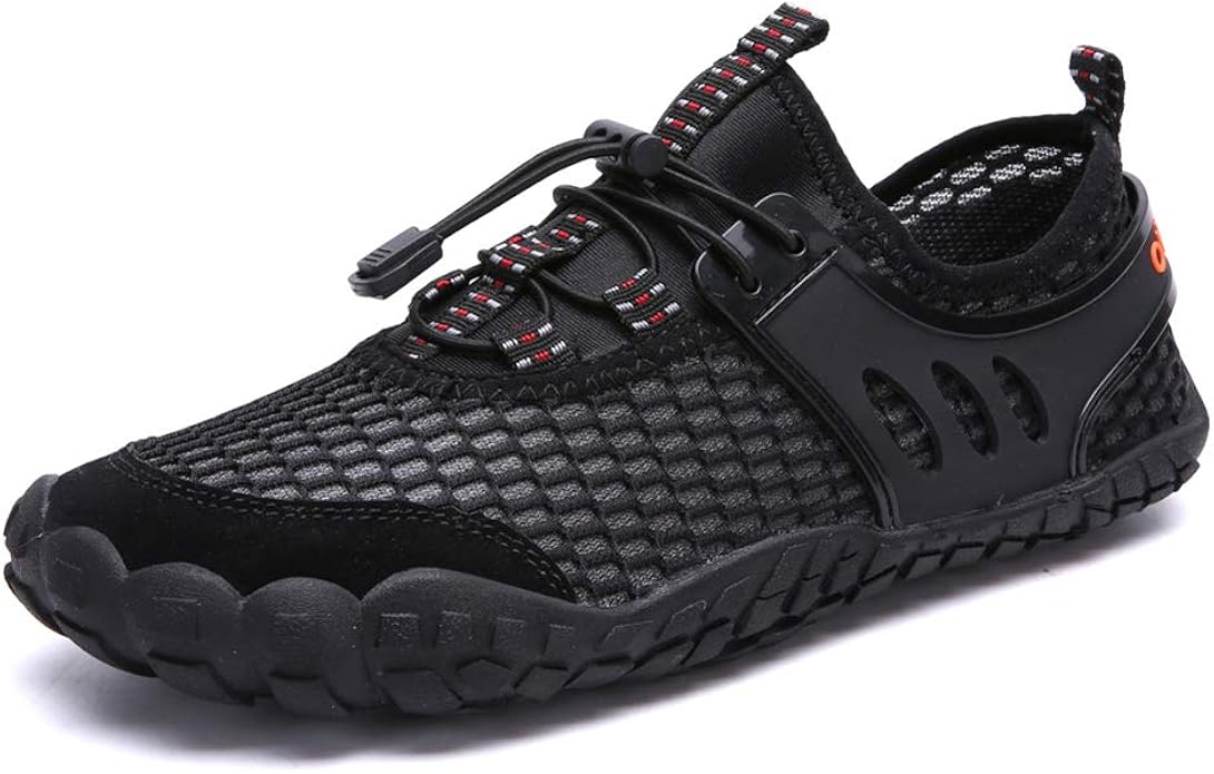 Mens Water Shoes Quick Drying Outdoor Waliking Sneakers Aqua Shoes Wide Toe for