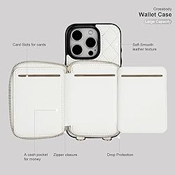 Bocasal Crossbody Wallet Case for iPhone 16