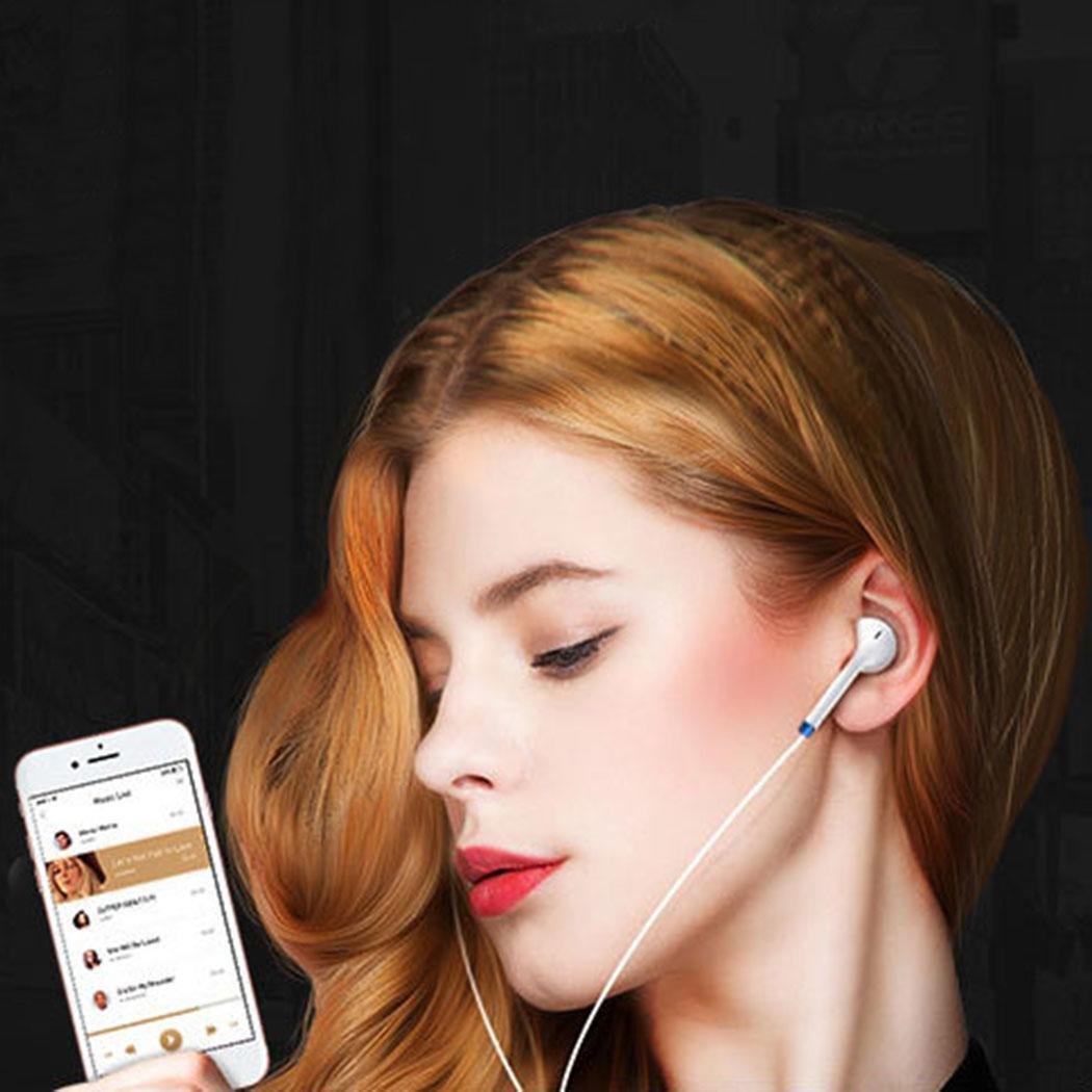 Pinsparkle Earbuds, Pwow Wired Earphones with Microphone and Volume Control Stereo in-Ear Headphones for Running Workout Gym Bluetooth Headsets