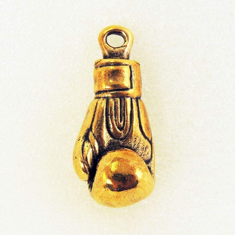 Boxing Glove Pendant Keychain Bronze Charm
