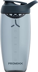 Promixx Pursuit Protein Shaker Bottle 700ml Midnight Blue Leakproof