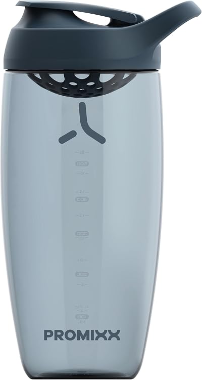 Promixx Pursuit Protein Shaker Bottle 700ml Midnight Blue Leakproof