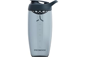 Promixx Pursuit Protein Shaker Bottle (24 oz) – Silent No-Ball Mixer, Leak-Proof Lid, BPA/BPS & Phthalate-Free ECOZEN – Easy-Clean Shaker Cup for Protein Shakes, Pre & Post-Workout Smoothies