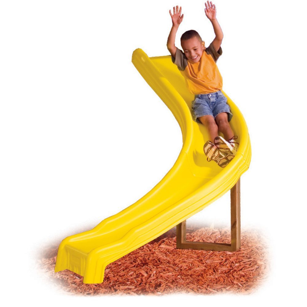 Swing-N-Slide Side Winder Slide, Yellow, 9+ ft