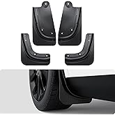 BASENOR 2026 Tesla Model Y Mud Flaps Splash Guards Fenders [No Drilling No Tape] [Paint Protection] All Weather Tire Protector TPE Mudflaps for Model Y Juniper 2025 2026 (Standard/Premium/Performance)