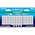 Panasonic BK-3MCCA16FA eneloop AA 2100 Cycle Ni-MH Pre-Charged Rechargeable Batteries, (package includes 16AA blue or 16AA wh