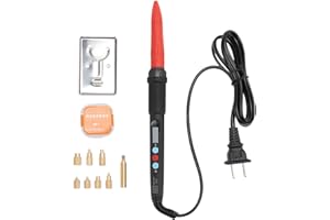 60W Digital Soldering Iron Heat Set Insert Tool, with 8Pcs Heat Set Insert Tips, M2, M2.5, M3, M4, M5, M6, M7, M8 Threaded In