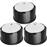 Yoki Peony Grill Control Knob, Burner Knobs Gas Control Knobs Replacement for Weber Spirit 300 Series Grills, 3 Knobs