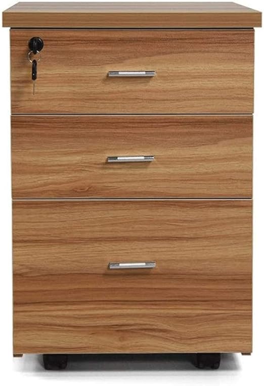 Amazon Com Rewd File Cabinet Wooden Mobile File Cabinet Fully Assembled 3 Drawer Mobile File Cabinet For A4 File Lockable Filling File Cabinet Office Rolling Vertical File Cabinet Color Beige Home Kitchen