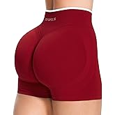 JOYSPELS SEAMX High Waist V-Shaped Scrunch Shorts for Women – Seamless Booty Lifting Workout Gym Yoga Running Athletic Shorts