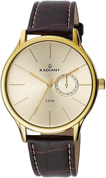 Radiant Reloj Analógico para Hombre de Cuarzo con Correa en Piel RA395602