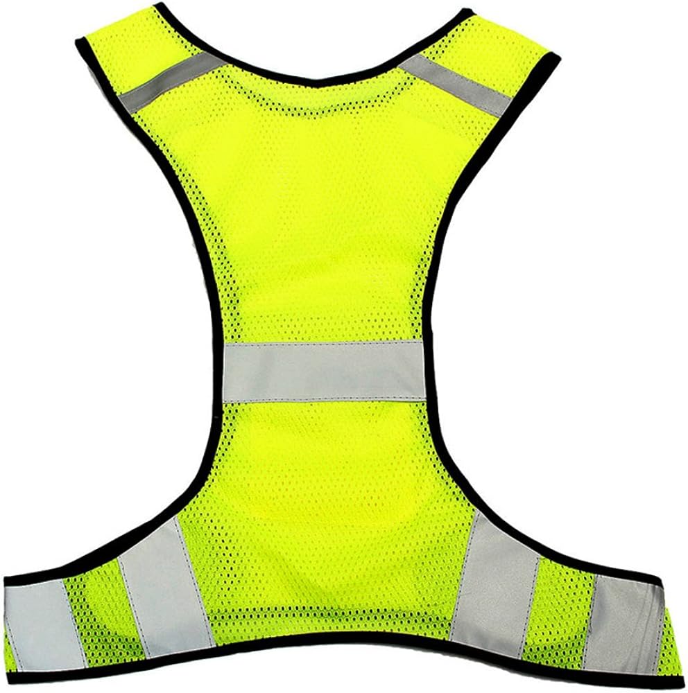 Fliyeong Reflective Biking Vest Mesh Reflective Vest Adjustable Running