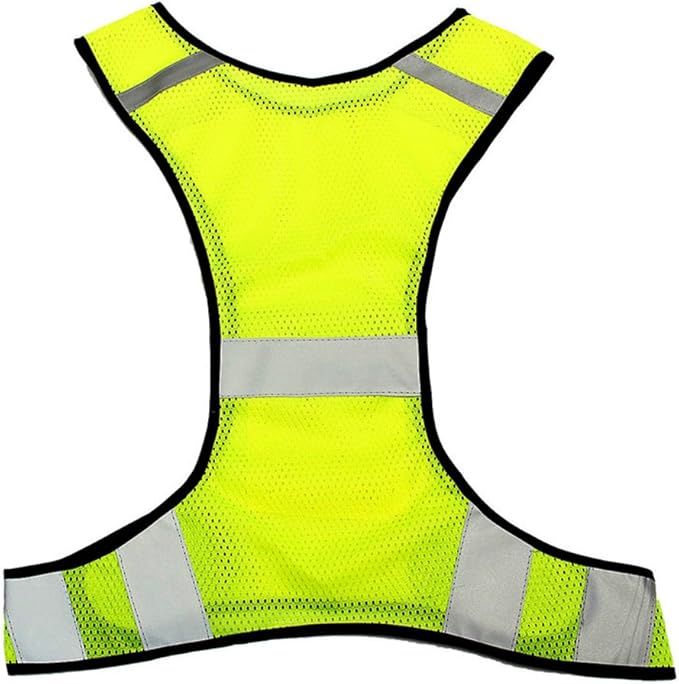 Fliyeong Reflective Biking Vest Mesh Reflective Vest Adjustable Running