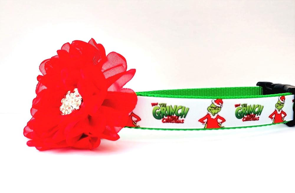 grinch dog collar