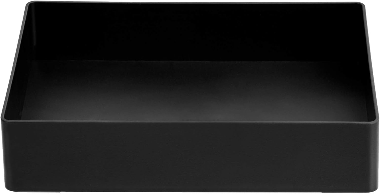amazonbasics Plastic Organizer Accessory Tray, Black BigaMart