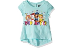 Paw Patrol Nickelodeon Girls Short Sleeve T-Shirt for Toddler and Little Kids