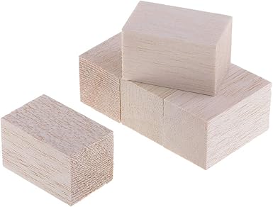 木ブロック Diy モデリング クラフト 木材加工用 材料 全2サイズ 5本50mm ホビー用素材 通販 Amazon