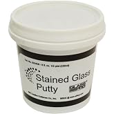 Glass Pro Stained Glass Lead Cement Putty Black 1/2 PINT (1 LB) Ready to Use