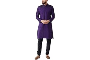 Sojanya (Since 1958 Men'S Jackquard Silk Only Long Kurta