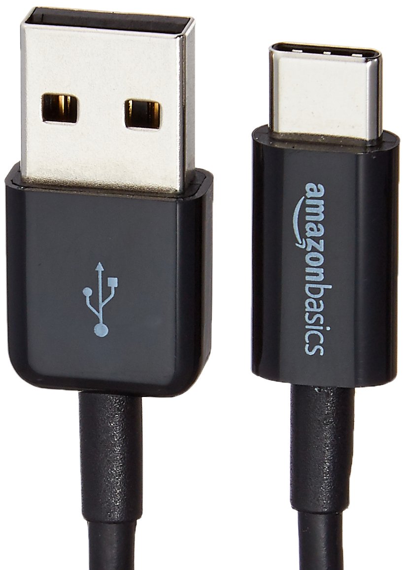 Amazon Basics 5-Pack USB-C to USB-A 2.0 Fast Charger Cable, 480Mbps Speed, USB-IF Certified, for Apple iPhone 16/15, iPad, Samsung Galaxy, Laptops, 6 foot, Black
