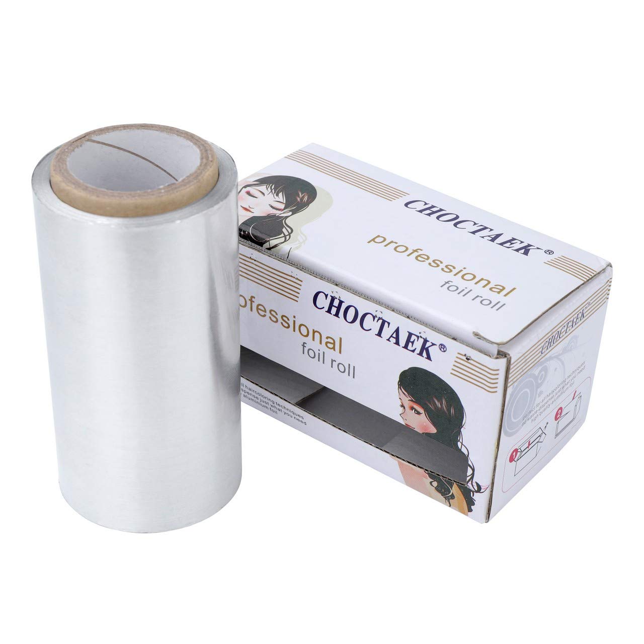 CCbeauty Silver Roll Aluminum Foil, Hair Foils For Highlighting Balayage Bleaching, Hair Coloring : Beauty