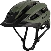 Favoto Mountain Bike Helmet Adult - Lightweight CPSC Certified with Reinforced Spine and Detachable Visor, MTB Road Bicycle Helmet