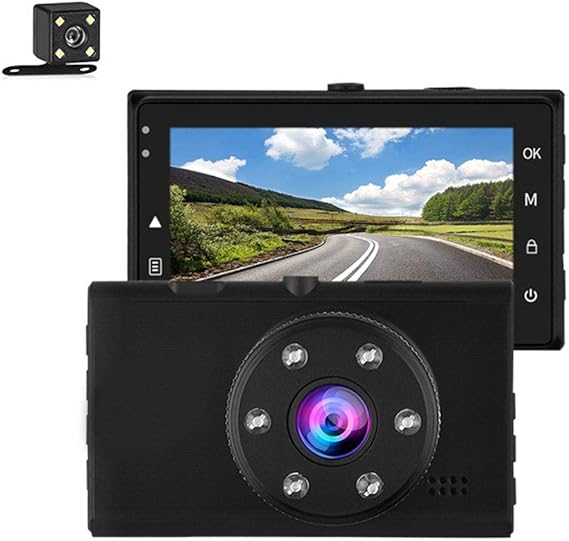Dash Cam/Front Rear Dashboard/Camera Recorder DVR / 1080P HD Night