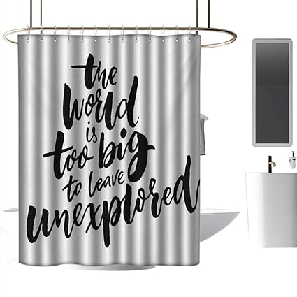 Amazon Com Coolteey Shower Curtains With Birds Adventure World Is