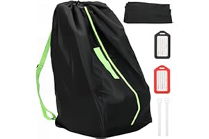 Saranna Car Seat Travel Bag for Airplane: Carseat Bags for Air Travel, Waterproof Durable Carrier Cover for Infant & Toddler Car Seats,Portable Carseat Cover with Shoulder Straps and 2 Luggage Tags