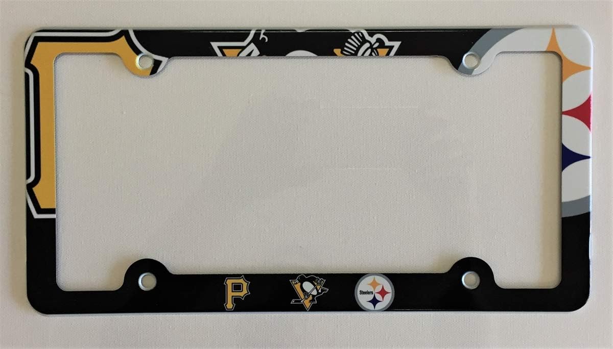 ATD Pittsburgh Sports Teams License Plate Frame Decorative