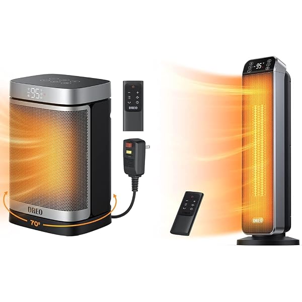 Amazon.com: Dreo Space Heater, 2022 Upgraded for Bathroom and Indoor,  Portable 1500W, 12h Timer u0026 24'' Space Heater, 10ft/s Fast Quiet Heating Portable  Electric Heater with Remote, 3 Modes Black : Home