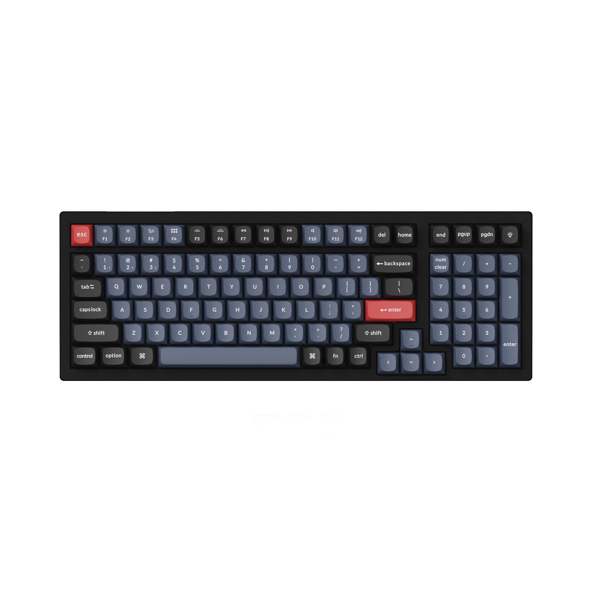 Keychron K4 Pro Custom Wireless Mechanical Keyboard, 100 Keys Hot-swappable QMK/VIA Programmable Macro with K Pro Silent Red Switch RGB Backlit Compatible with Mac Windows Linux - Black