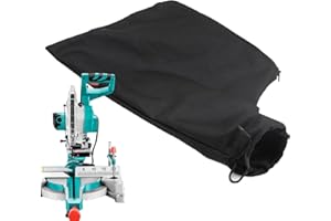 Mitre Saw Dust Bag, Planer Dust Bag, Large Capacity Adjustable Dust Collector Bags with Zipper for Fits Model 255 Miter Saw A