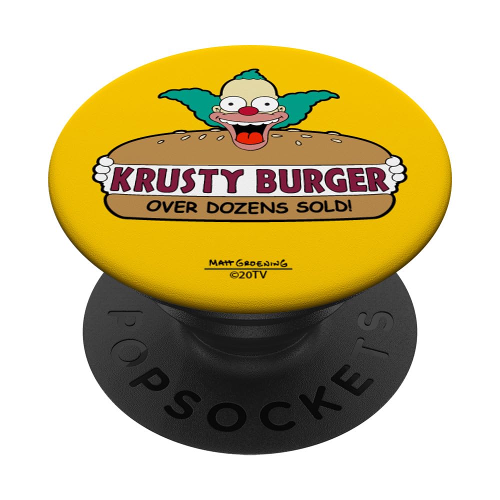PopSockets The Simpsons Krusty the Clown Burger PopSockets PopGrip: Swappable Grip for Phones & Tablets