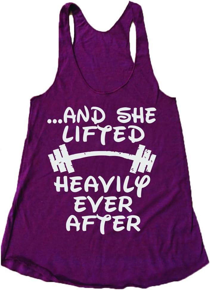And She Lifted Heavily Ever After Disney Triblend Gym Tank