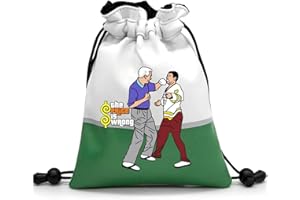 Artpreti Golf Valuables Pouch With Drawstrings - Leather Tee and Ball Bag for Men