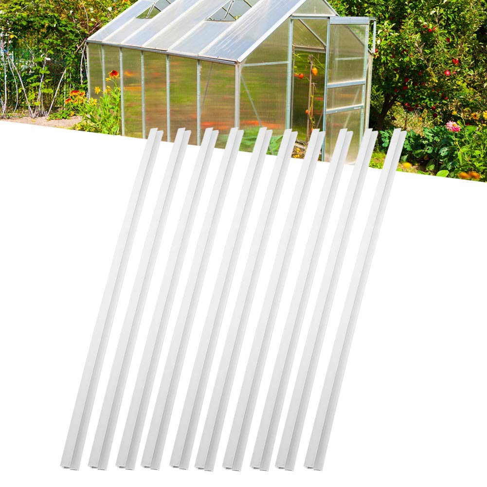 57.5cm / 22.6in PVC Strengthening Strip, Greenhouse Accessories, High Accuracy Glass Sealing for Replacement Plate for Greenhouse Plate Glass Sealing Accessories Supplies