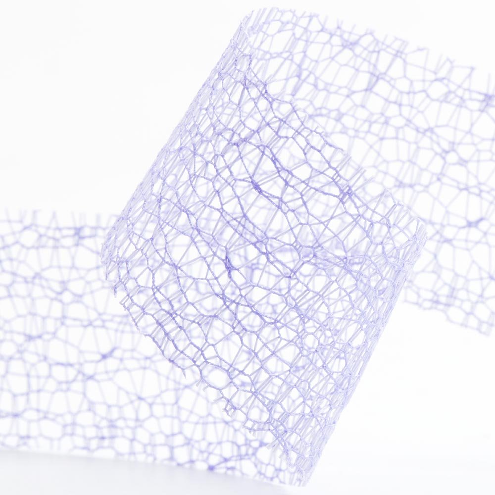 Deco Web Mesh Ribbon 38mm x 20 Metres - Lilac โ image 1