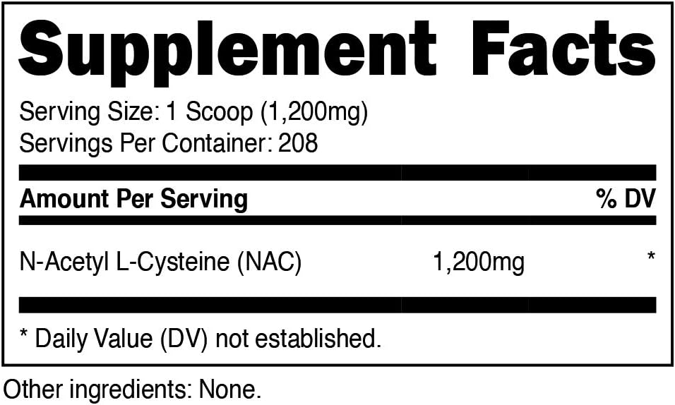 Nutricost N-Acetyl L-Cysteine (NAC) Powder 250 Grams - Vegan NAC, Non-GMO, 208 Servings: Health & Personal Care