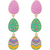 Easter Earrings for Women Funny Easter Rabbit Earrings Colorful Easter Egg Dangle Earrings Cute Easter Bunny Earrings Spring Earring Easter Holiday Jewelry