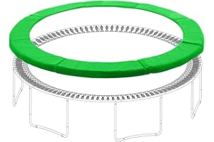 ULTRAPOWER SPORTS Trampoline Pad Replacement 10 12 13 14 15 FT Trampoline Replacement Safety Pad Trampoline Spring Cover Waterproof UV Resistant Tear Resistant Surround Spring Foam Cover Round Frame No Holes for Pole