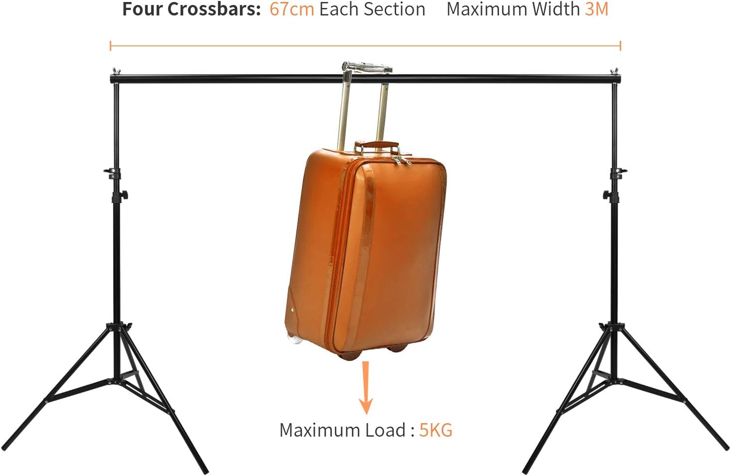 BEJOHU Backdrop Stand Kit - Image 3