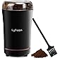 Lyfreen Electric Coffee Grinder Chopper Nuts with Stainless Steel Blade and Cleaning Brush, Black Small Nut Grinder 50g…