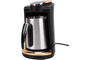 Zerodis Turkish Coffee Maker,550W 250ml Single Cup Capacity Fast Heating Compact Electric Coffee Brewing Pot Machine for Home