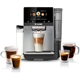 Bosch 800 Series Fully Automatic Coffee, Espresso Machine - Silver | Double Cup, Touchscreen, Large Bean Capacity, 36 Drinks, Cold Brew, Save up to 30 Profiles - Integrated Milk Container