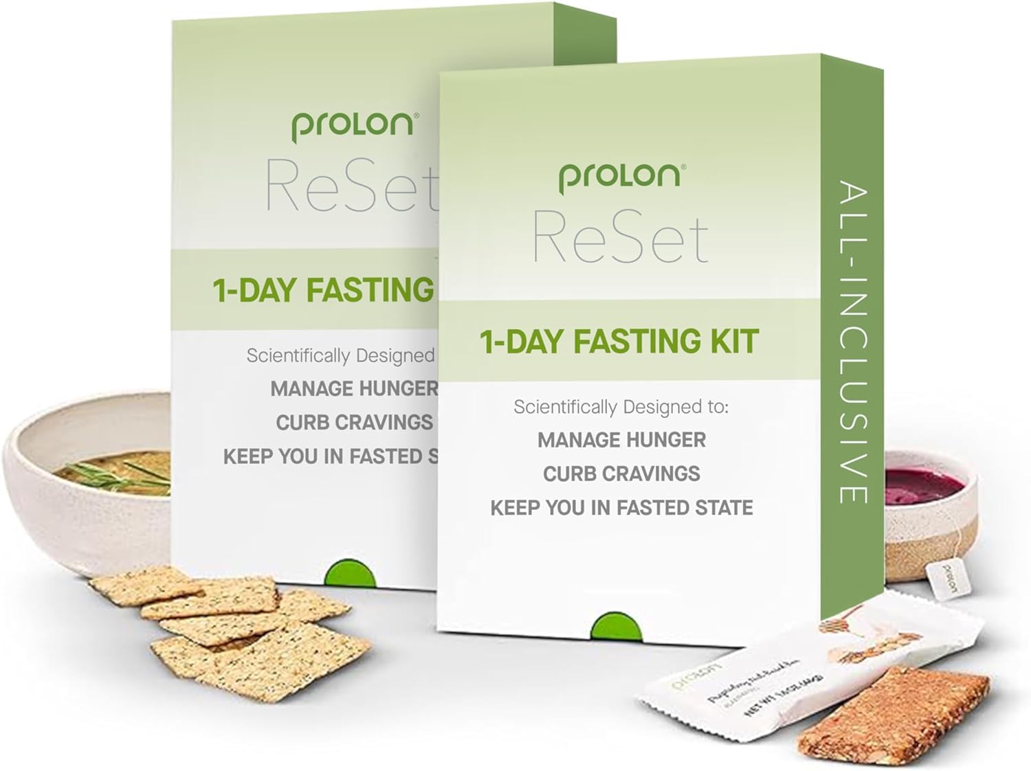 ProLon Reset 1 Day Kit | Fasting Nutrition Program for Intermittent Fasting & Detox | Low Carb, Gluten-Free, Plant Based Pre Packaged Meals | Supports Metabolic Health & Fat Breakdown | Version 2