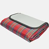 Armo Extra Large Tartan Picnic Blanket Waterproof 200x150cm Red view 4