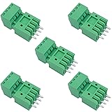 Jienk 5Set 4-Pin 125V 4A 2.54mm 0.1" Pitch PCB
